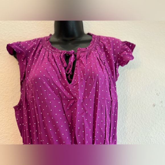 Old Navy Violet Polka Dot Dress - Picture 3 of 4